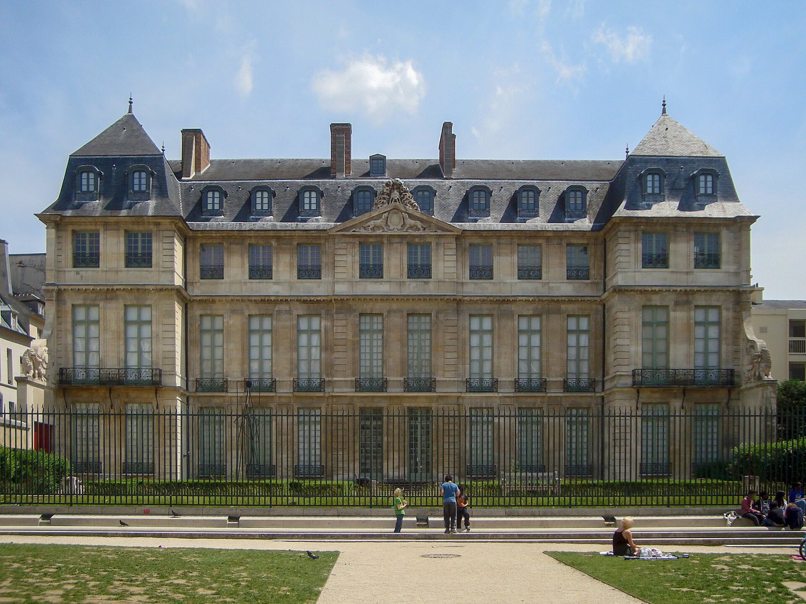 The Hôtel Salé in Le Marais, the seventeenth-century mansion that houses the Musée Picasso, seen from its garden.
