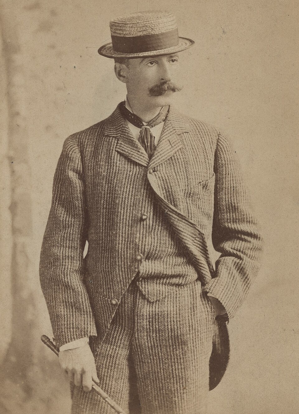 Winslow Homer in 1880, in a studio photograph by Napoleon Sarony.