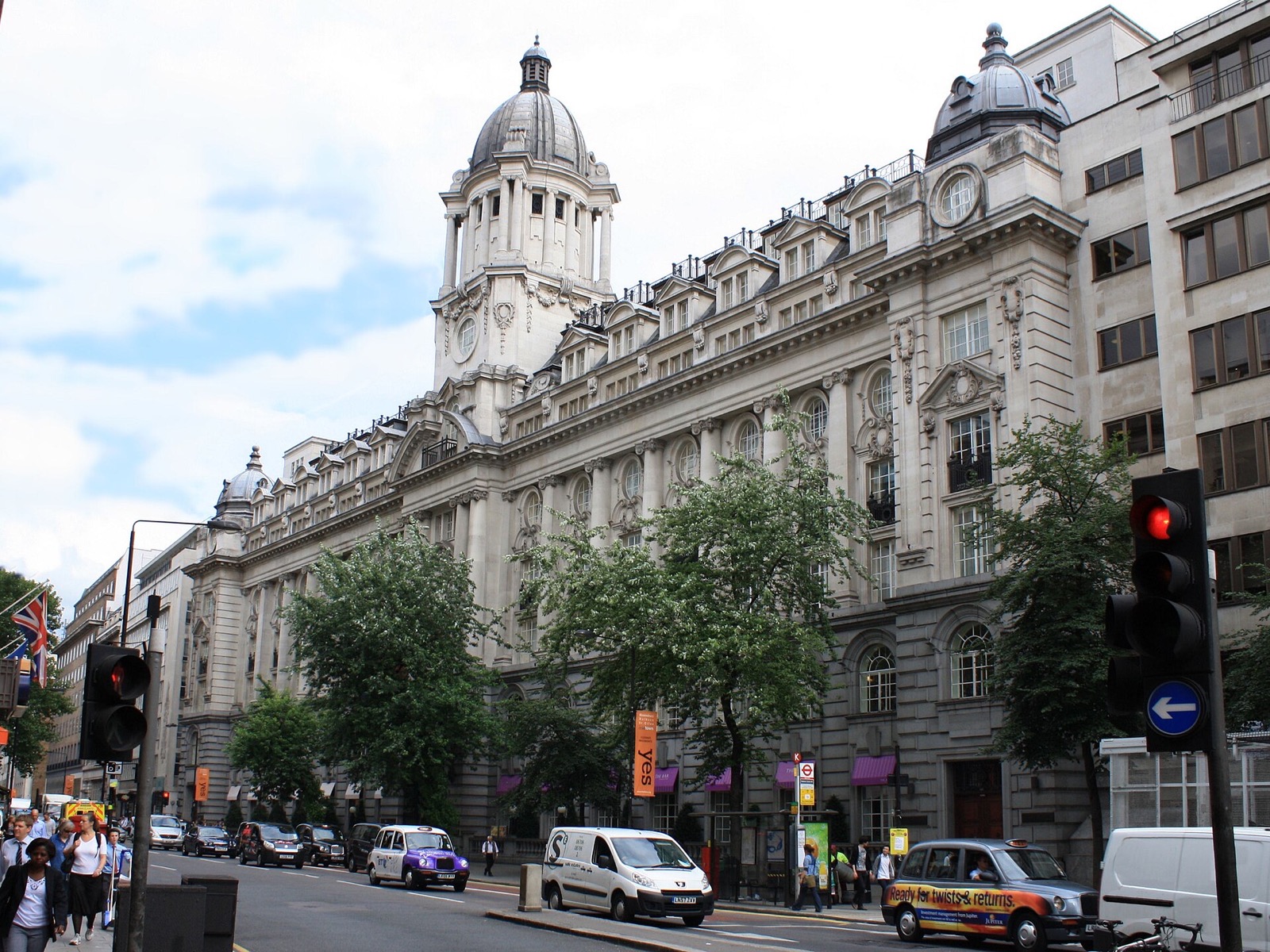 The Rosewood London on High Holborn, a long Edwardian front of stone with a cupola over the central arch.
