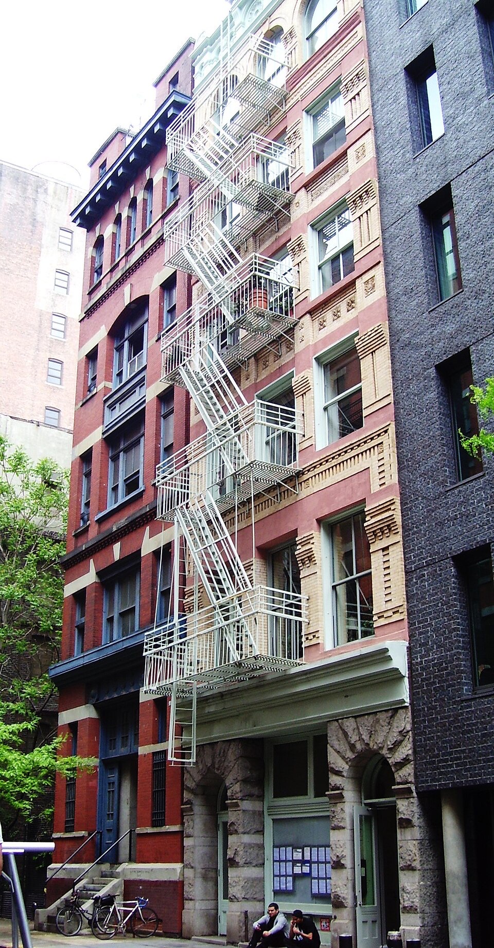 Old brick and cast-iron buildings on Crosby Street in SoHo.