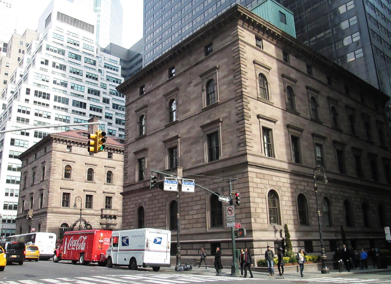 The Villard Houses, a palace of brown stone of the 1880s on Madison Avenue.