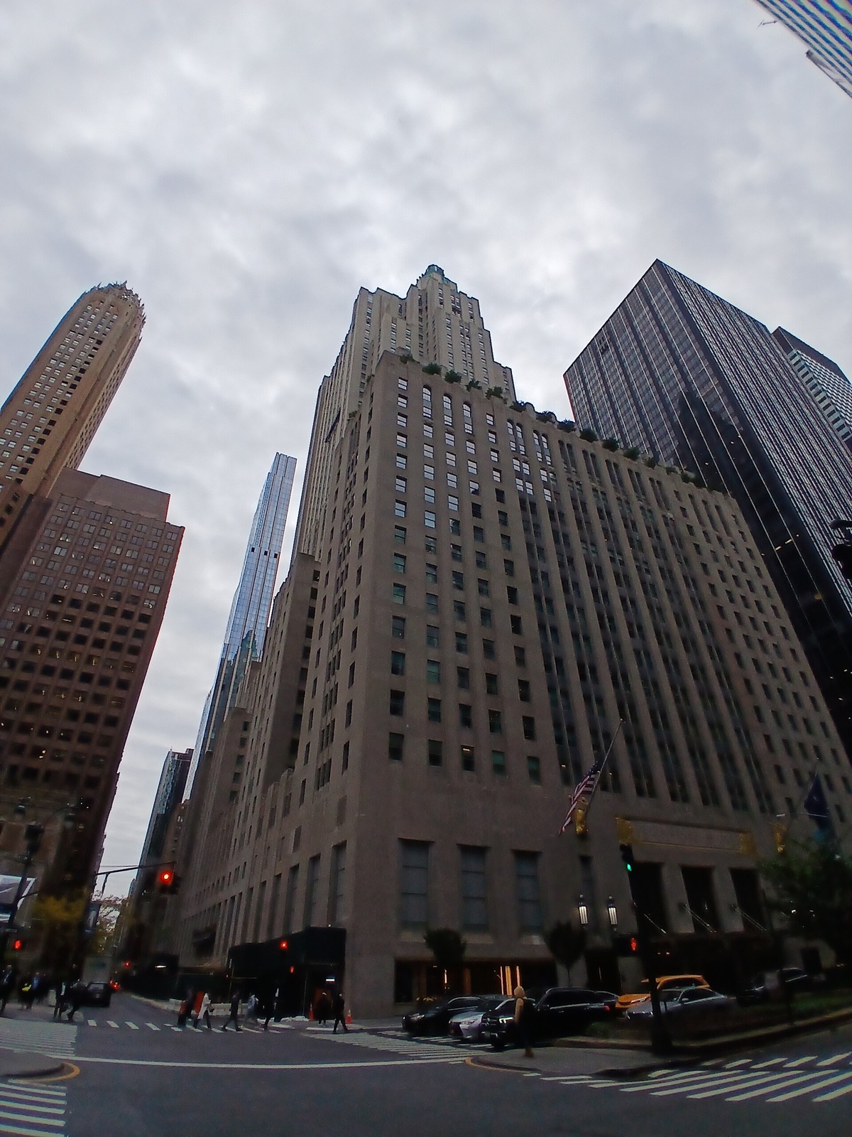 The Waldorf Astoria seen from a corner of Park Avenue in November 2025.