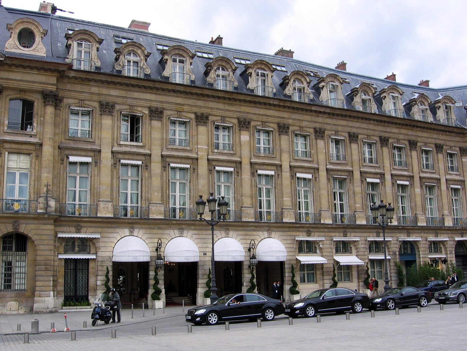 The Ritz Paris seen across the Place Vendôme.