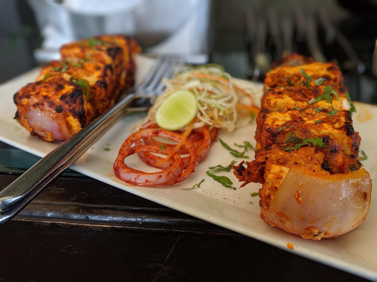 Paneer tikka from the grill at Dishoom.